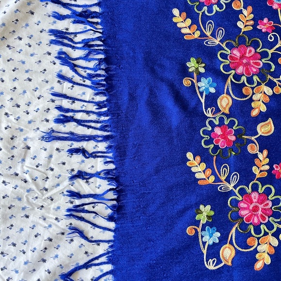 Mexican Embroidered Scarf - Picture 6 of 6